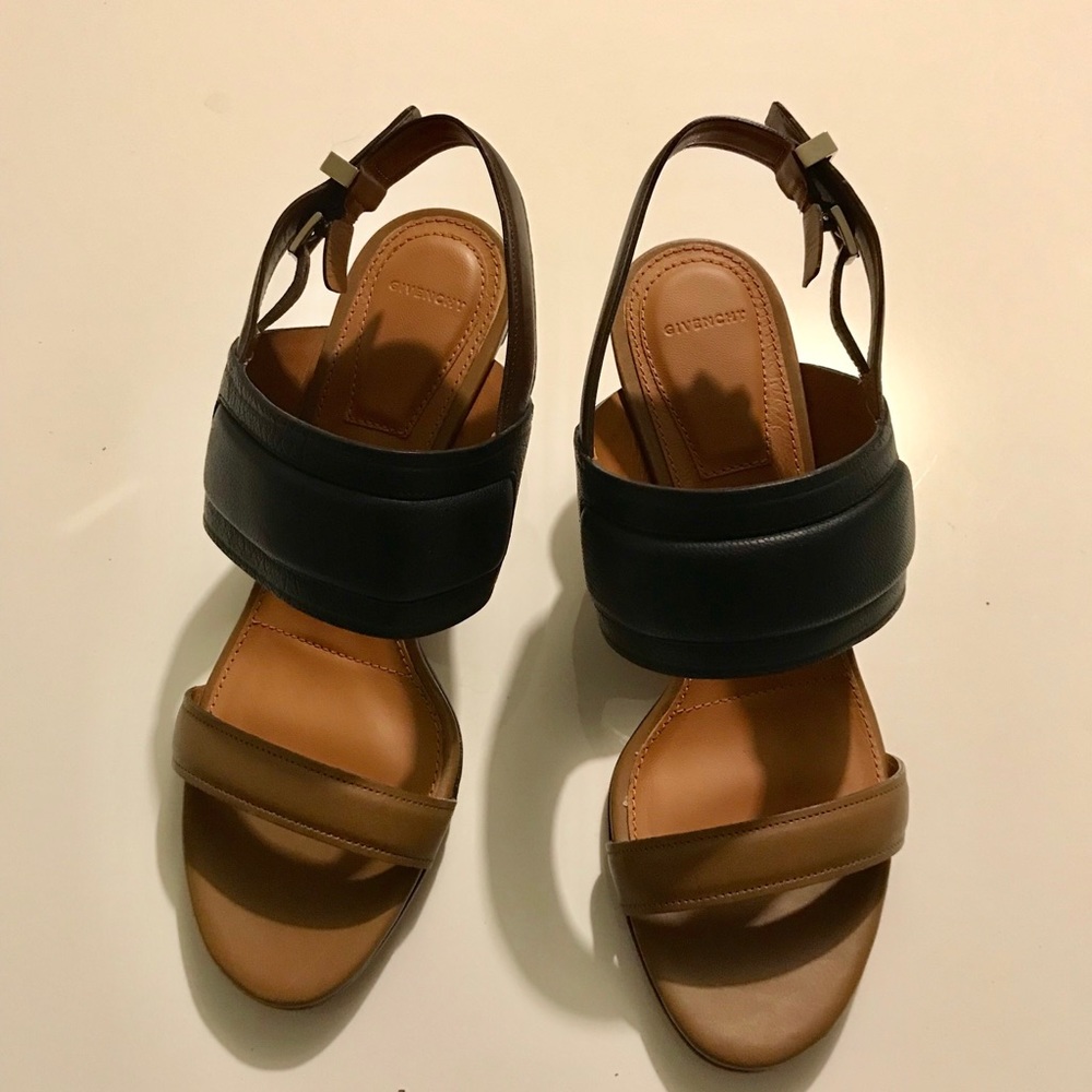 Givenchy black and brown sandals